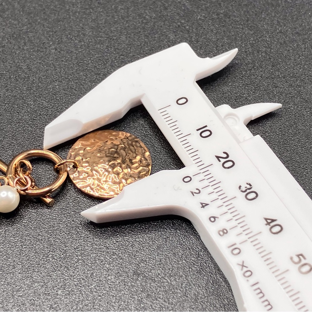 Rose Gold Stainless Steel and Shell Pearl Necklace 4 Piece Set Ever True - Picture 11 of 14